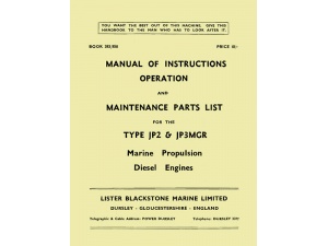 JP 2&3 Cylinder Marine Propulsion Manual