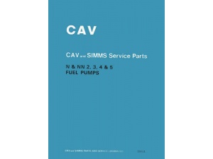N & NN 2,3,4 & 5 Cyl Inj Pump Parts Manual
