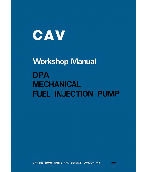 cav_dpa_fuel_injection_pump_workshop_manual_pub_no_2124_cover